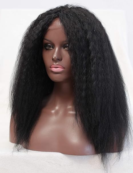 Chantiche Italian Yaki Glueless Lace Front Wigs Synthetic For