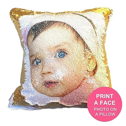 Amazon Com Mermaid Pillow Co Babyface Print A Face On