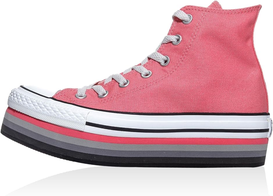 baby pink platform converse