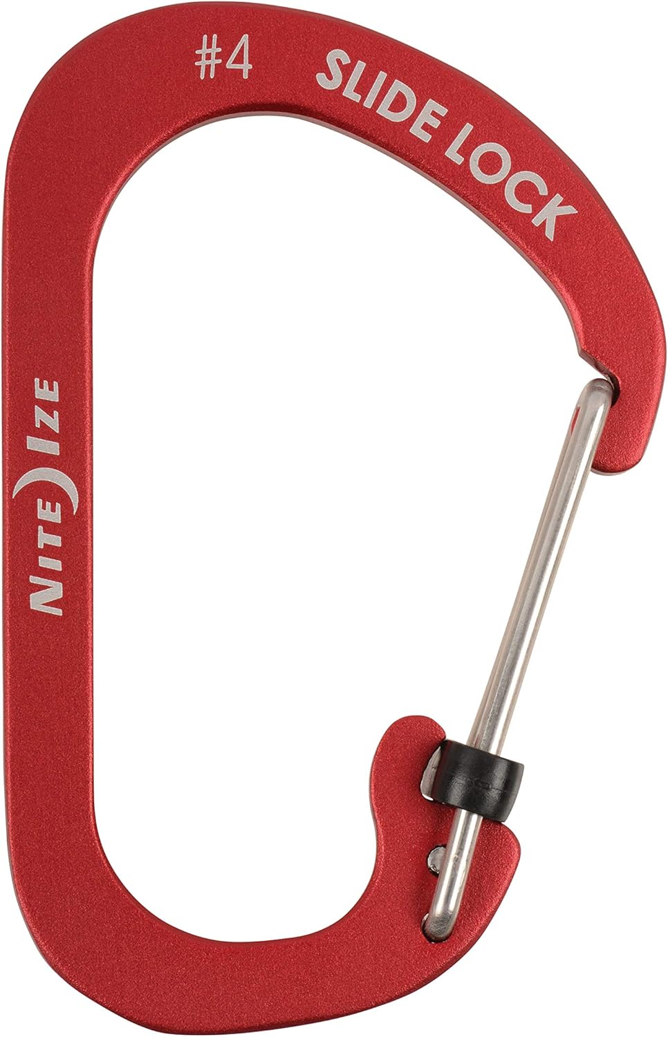 Nite Ize CSLA4-10-R6 SlideLock Carabiner, Size #4, Red: Home Improvement