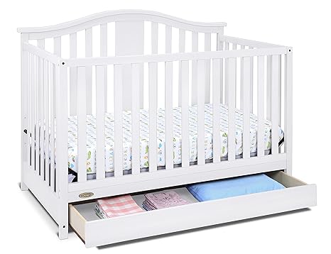 graco solano 4 in 1 convertible crib with drawer white