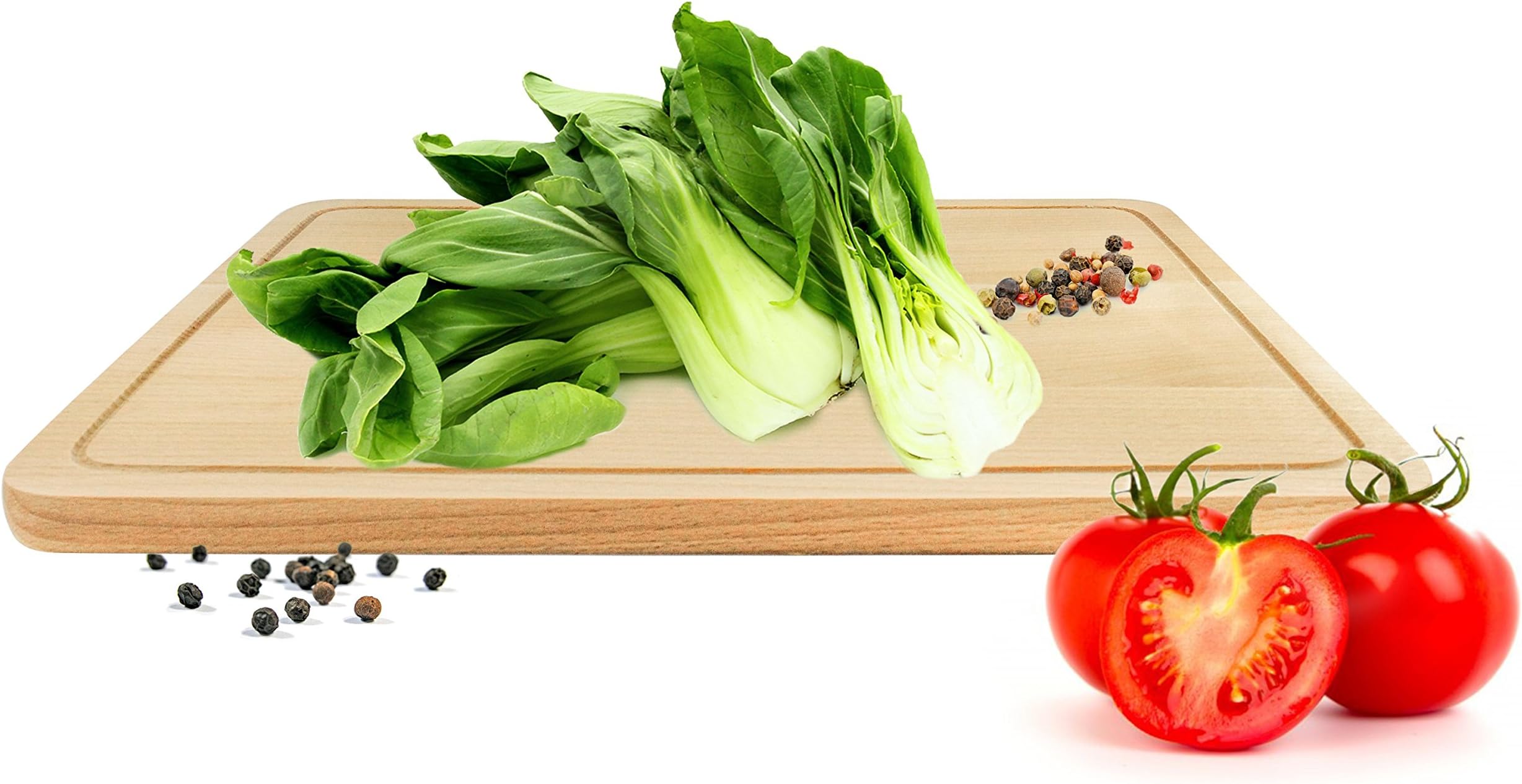 XXL Chopping Board Kitchen Board Bread Board Beech Wood 45 x 30 x 2 cm Made in EU Wood