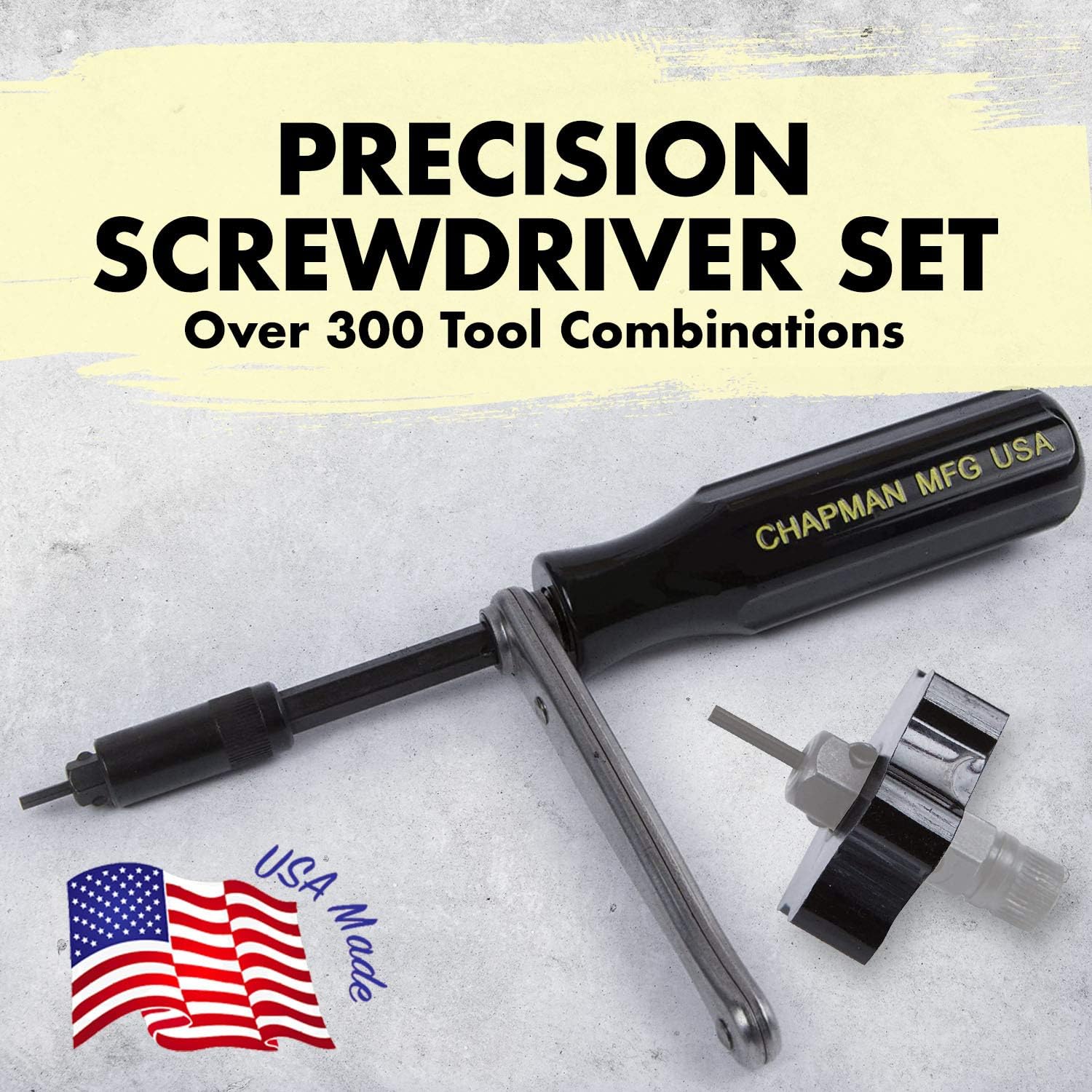 Chapman MFG 5575 Master Screwdriver Set, Includes Phillips, Metric, Slotted, SAE & Metric Hex Bits - Image 5