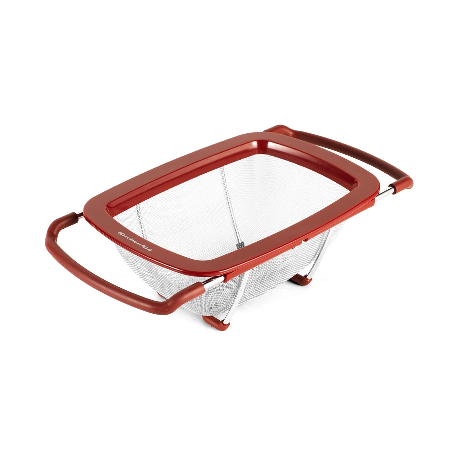 KitchenAid Expandable Stainless Steel Colander/Strainer, Red