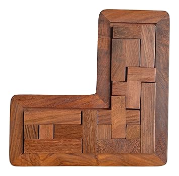 LAL10 L Shaped Tangram (Natural)