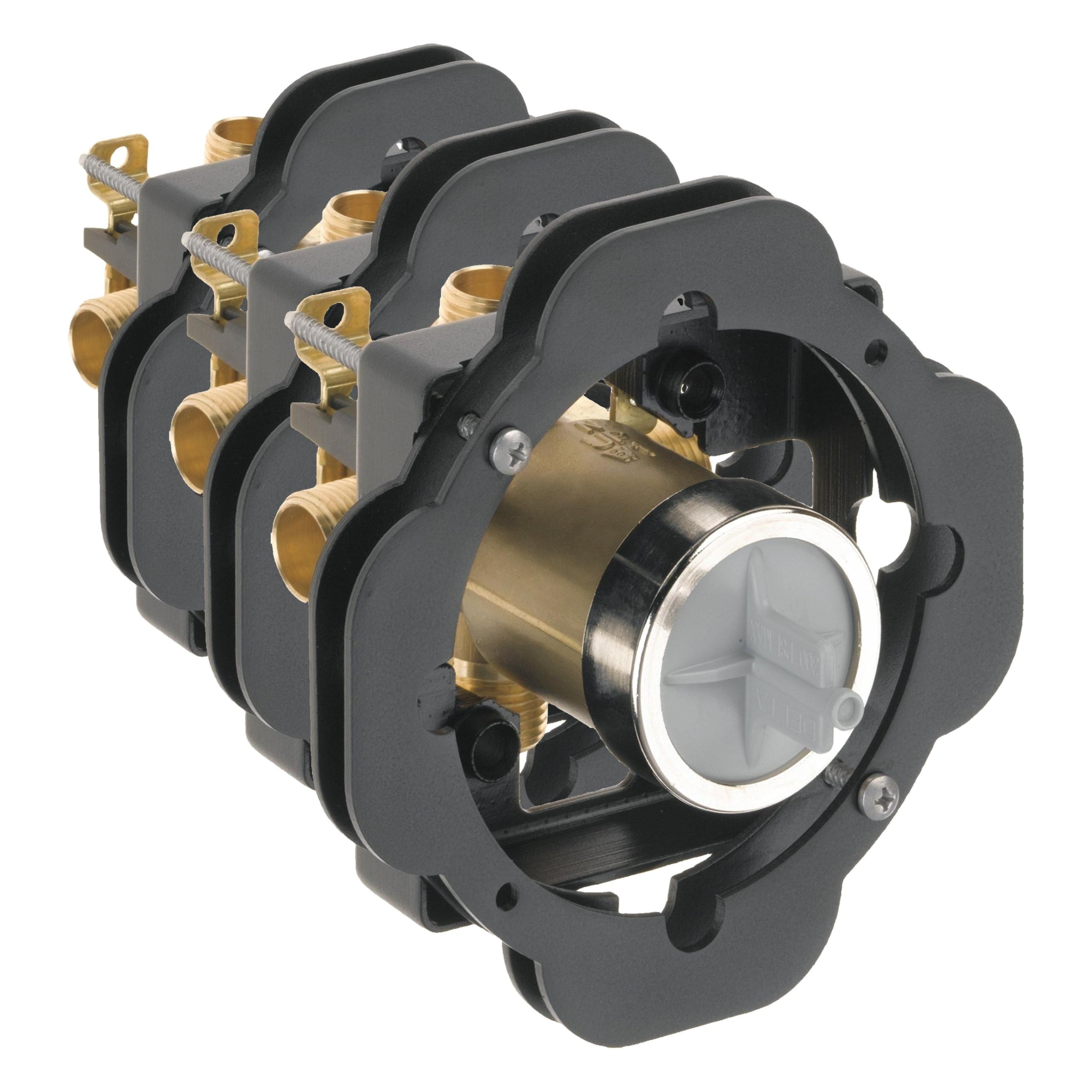 Delta Faucet R10000-UNWS MultiChoice Universal Tub and Shower Valve Body for Tub Faucet Trim Kits (with Thin Wall Mounting Kit) (Pack of 3) Image