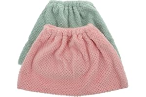 VOSAREA 2pcs Flannel Broom Cover Cleaning Cloth Replacement Sweeping Tool Absorbent Dust Mop Head for