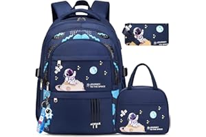 ACESAK Backpack for Boys - Boy Backpack Schoolbag for Boys Kids Children Teens Girls Elementary Middle School Bags, Waterproof Lightweight Kids Bookbag Backpacks Casual Daypack with Lunch Bag Set