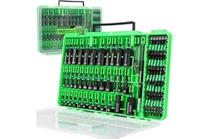 SWANLAKE GARDEN TOOLS 74-Piece Magnetic Nut Driver Set for Impact Drill Metric & SAE, Impact Socket Adapter, Power Bits with Magnetic Holder, Wing Nut Driver, Universal Socket, 1/4'' Quick-change Bit Extension