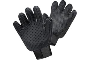 Maxpower Planet Pet Grooming Gloves for Dogs and Cats - Grooming Mitt for Dogs -Cat Gloves - Hair Removal Bruh - All Hair Types