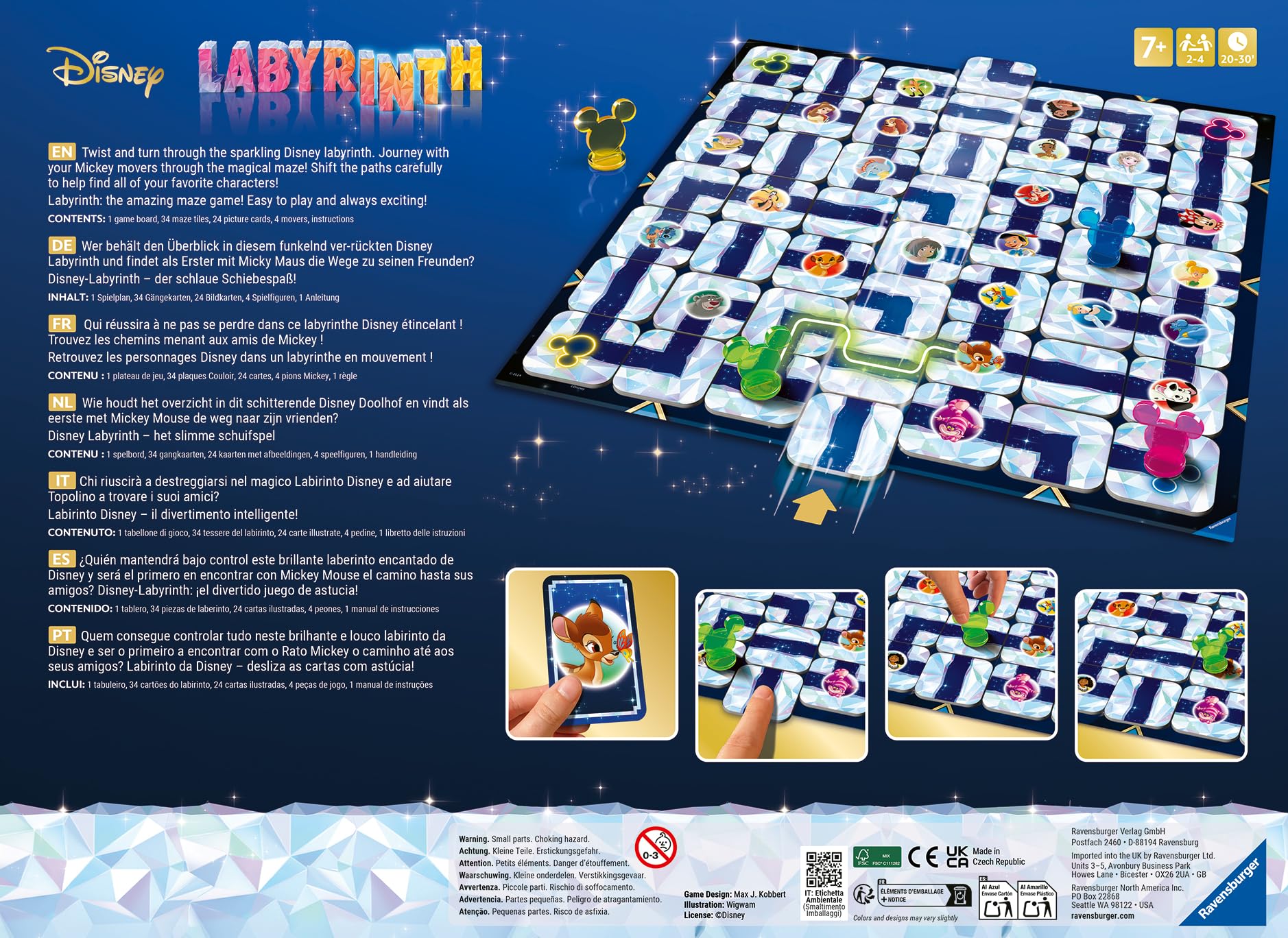Ravensburger 27460 - Disney Labyrinth - Der Familienspiel-Klassiker für 2-4 Spieler, Spiel ab 7 Jahren mit den beliebtesten Disney Charakteren 6