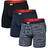 SAXX Underwear Co. Men's Multi-Sport Mesh Boxer Brief Fly 3-Pack