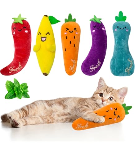 Juguete Para Gatos Con Hierba Gatera - Cojín Interactivo Suave Para Cuidado Dental Y Diversión Autónoma