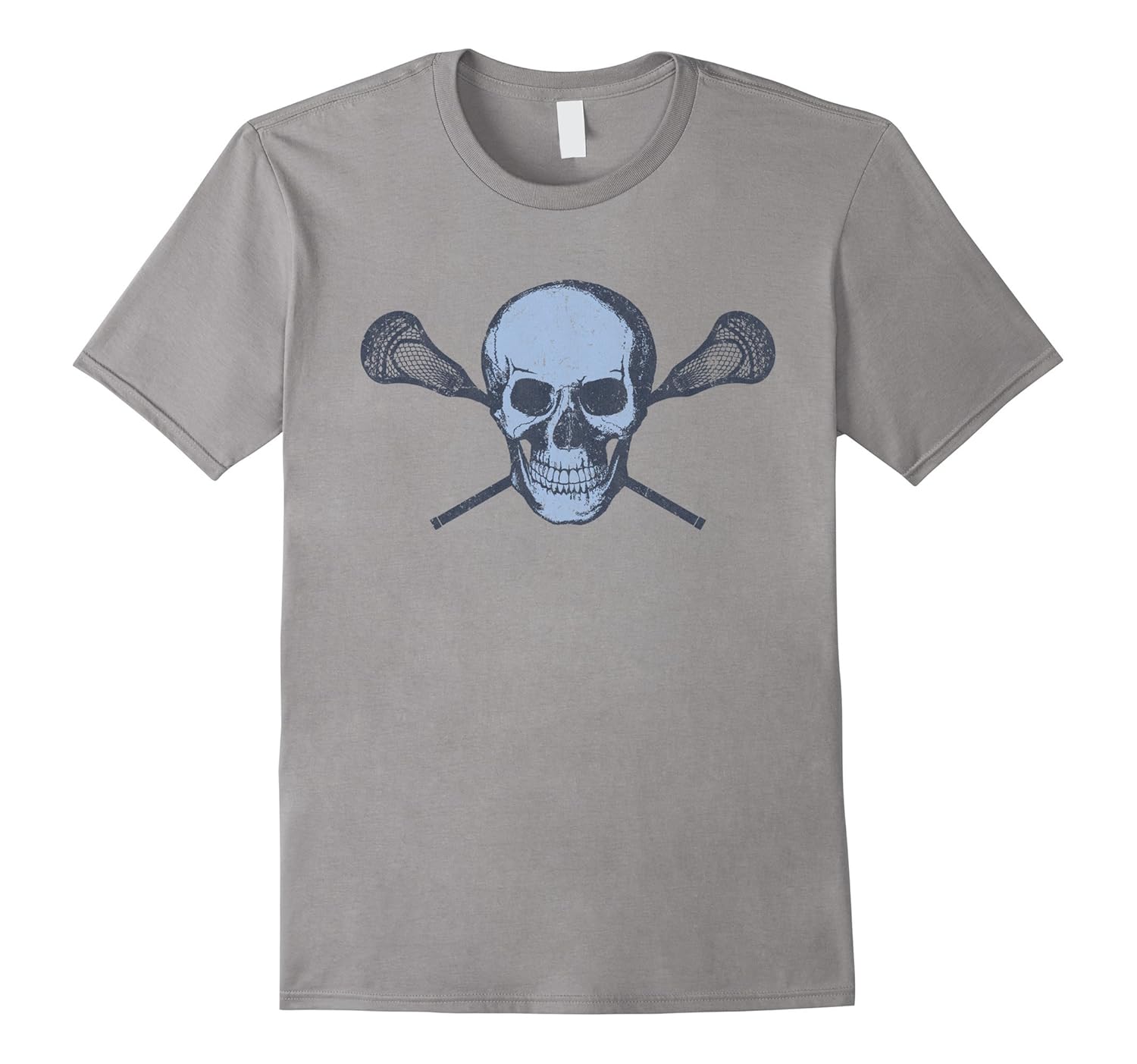 LACROSSE Tshirt Cool Pirate Skull and Sticks Lax TeeCL Colamaga