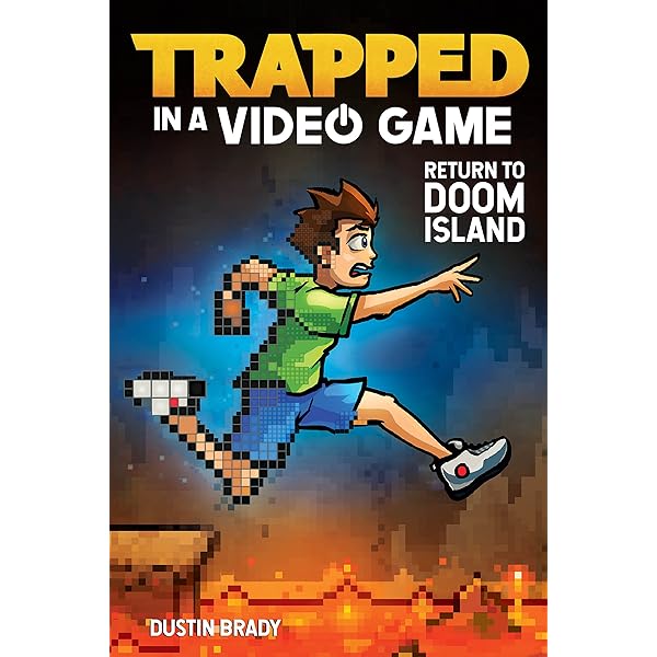 Trapped In A Video Game (Book 1) By Dustin Brady – Paperback, Very Good Condition