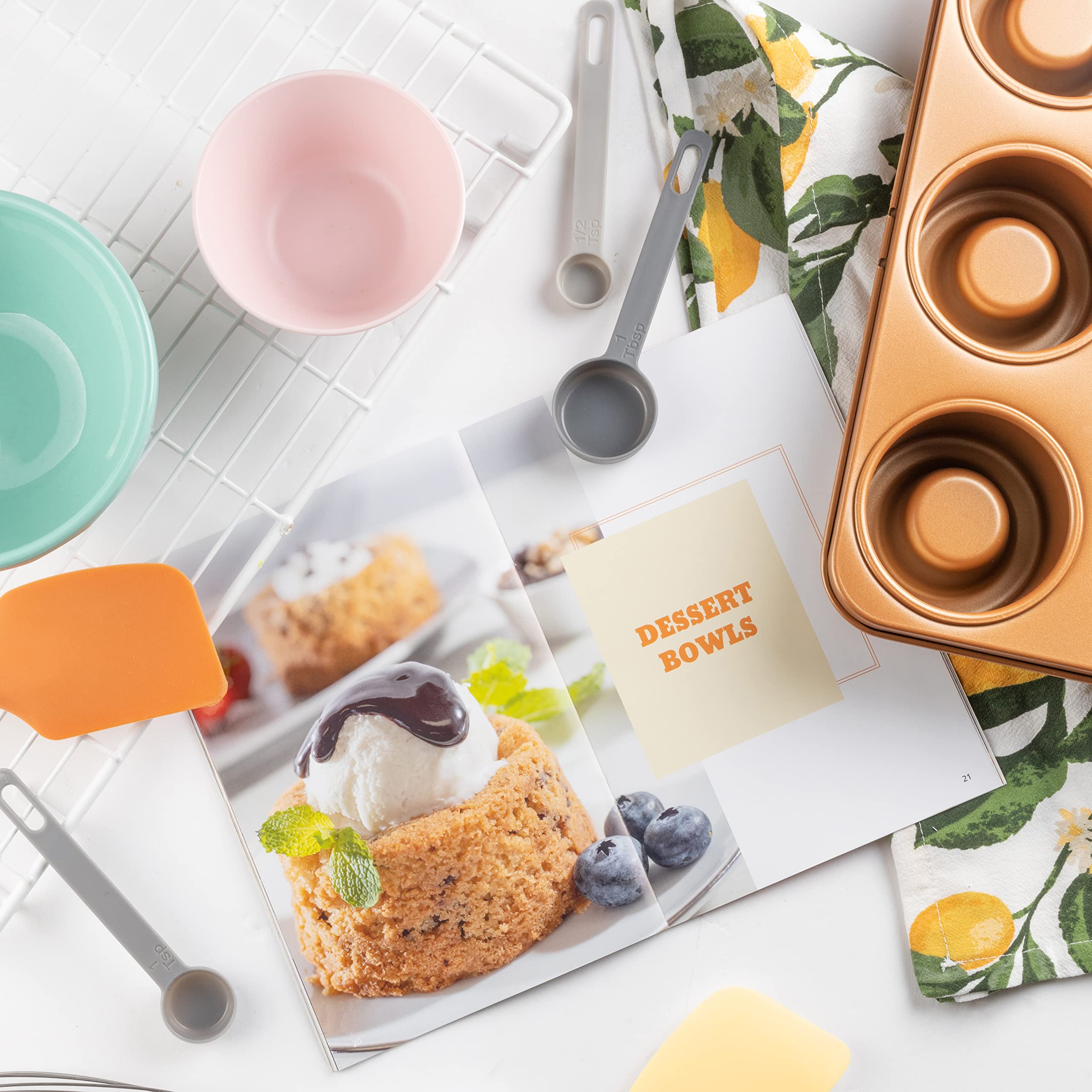 COOK'S CHOICE 2-In-1 Better Baker Edible Food Bowl & Muffin Maker- Simply Flip to Bake six 3