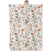 ICAAV Floral Fall Garden Blanket 50×60 Inch,Soft Beige Botanical Lightweight Flannel Throw with Autumn Wildflower,Boho Rustic Farmhouse Home Decor,Gifts for Girls,Women