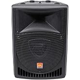 Rockville RPG8 8" Powered Active DJ PA Speaker System, 100W RMS, 400W Peak | XLR, 1/4" Mic/Line, RCA Inputs, 1/4" Output, 2-Band EQ, Class AB Amp, Flyable, 35mm Pole mounting socket