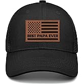 Papa Gifts from Grandkids American Flag Cap Papa Hat for Grandpa