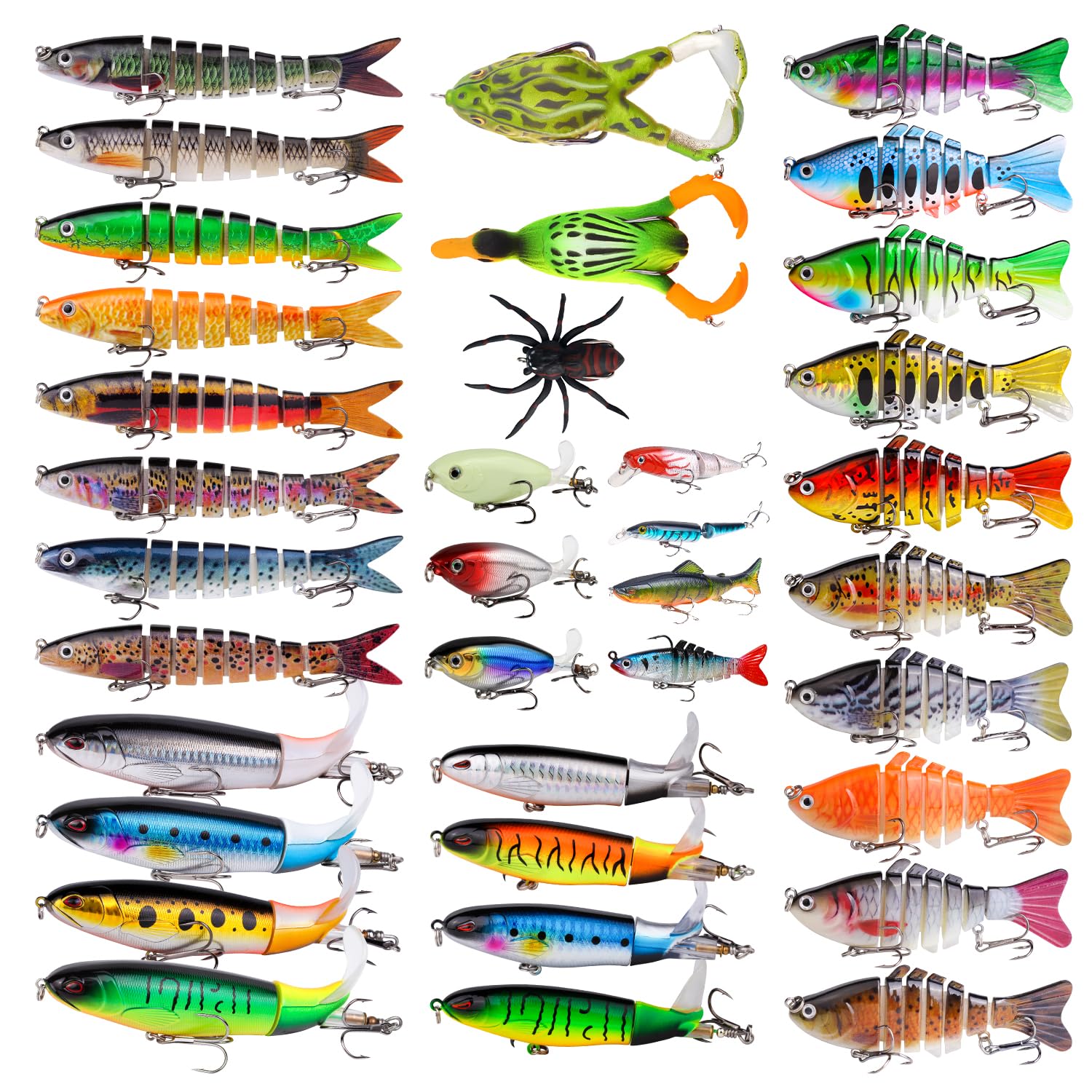 36pcs Fishing Lures Kit for Bass Pike Panfish Walleye Trout 1, | eBay