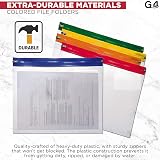 G4GADGET 15 A4 Plus Zip Pouch Document Wallet Assorted Colors Waterproof view 6
