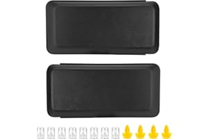 YEHERIT Front Bumper Guard Pads Compatible with Ford F-150 F150 2018-2020, Replace JL3Z17E810AB, Front Left Driver & Right Passenger Side Cap Inserts Bumper Cover, Black