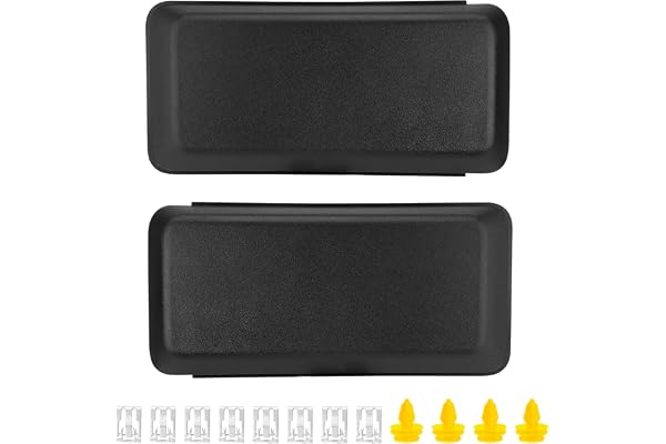 YEHERIT Front Bumper Guard Pads Compatible with Ford F-150 F150 2018-2020, Replace JL3Z17E810AB, Front Left Driver & Right Passenger Side Cap Inserts Bumper Cover, Black