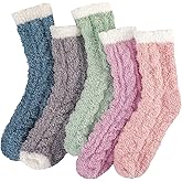 Clothirily Fuzzy Socks for Women, Fluffy Socks Womens, Soft Cozy Slipper Sock for Women, Womens Winter Warm Sleeping Sock