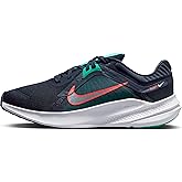 NIKE Women's WMNS Quest 5Low, Obsidian White Clear Jade Spicy Red, 10 US