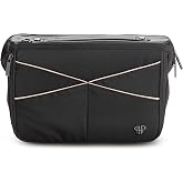 Littbag Handbag Organizer with Patented LED &amp; Auto 60-sec Shutoff - Featured in Oprah's Favorite Things &ndash; Purse Organizer with 12 Compartments, Clear Pockets, Zippered Privacy Pocket &amp; More (Blush)