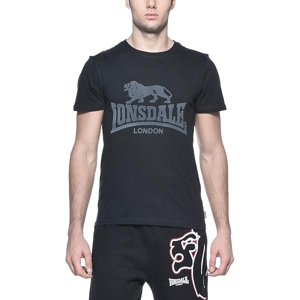 T-shirt Long Homme Lonsdale - Coupe Droite, Pur Coton, Imprimé Contrasté - Look Décontracté Pour Loisirs - 6