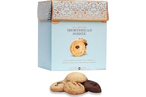 Blue Gift Box of Variety Mary Macleod's Shortbread Handcrafted, Premium, All-Butter Shortbread Cookies | 24 Variety Shortbrea