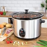 Quest 35280 Slow Cooker 5 L Compact Stainless Steel 320W 3 Settings view 7