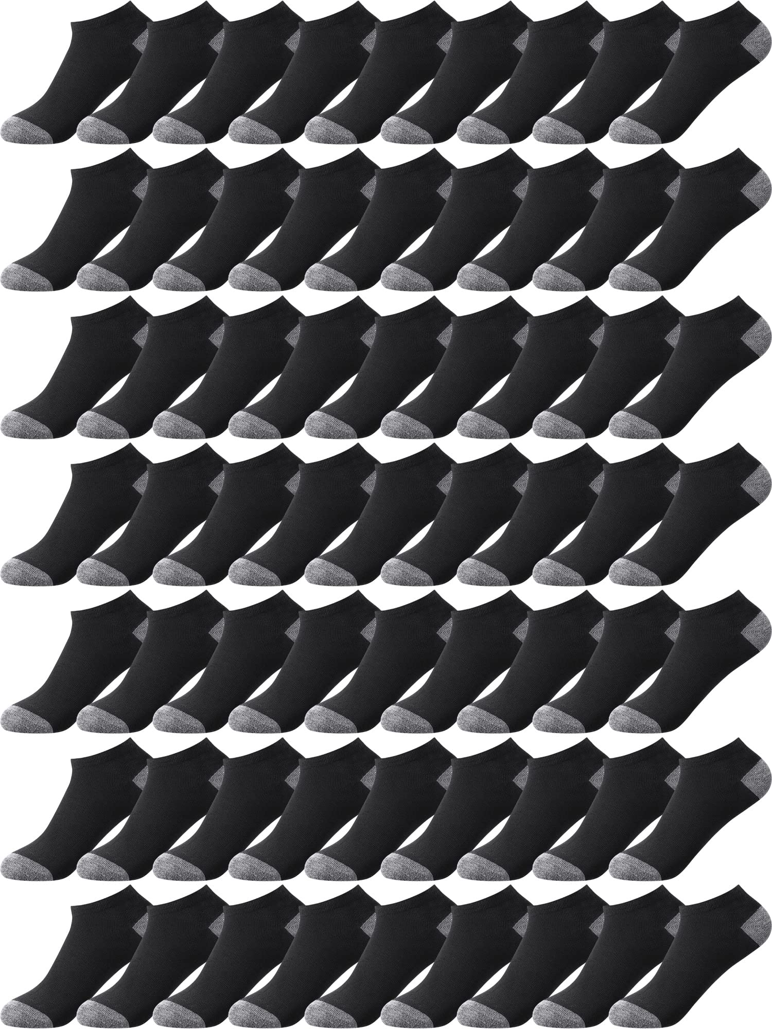 Uporee 6 Pack Men's Ankle Socks With Cushion - Low Cut