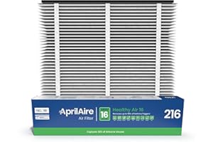 AprilAire 216 Replacement Filter for AprilAire Whole House Air Purifiers - MERV 16, Allergy, Asthma, & Virus, 20x25x4 Air Filter (Pack of 1)
