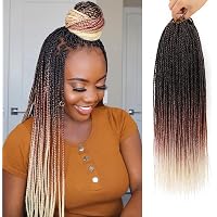 Amazon.com : Xtrend 8 Packs 18 Inch Box Braids Crochet Hair 144 ...
