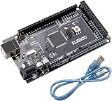 ELEGOO Mega 2560 R3 Controller Board Compatible with Arduino IDE USB Cable Black view 1