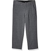 Calvin Klein Boys Flat-Front Bi-Stretch Dress Pant, Straight Leg Fit, Belt Loops & Front Pockets