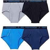 Fruit of the Loom mens Underwear Briefs, Tag Free & Moisture Wicking, Assorted Color Multipacks