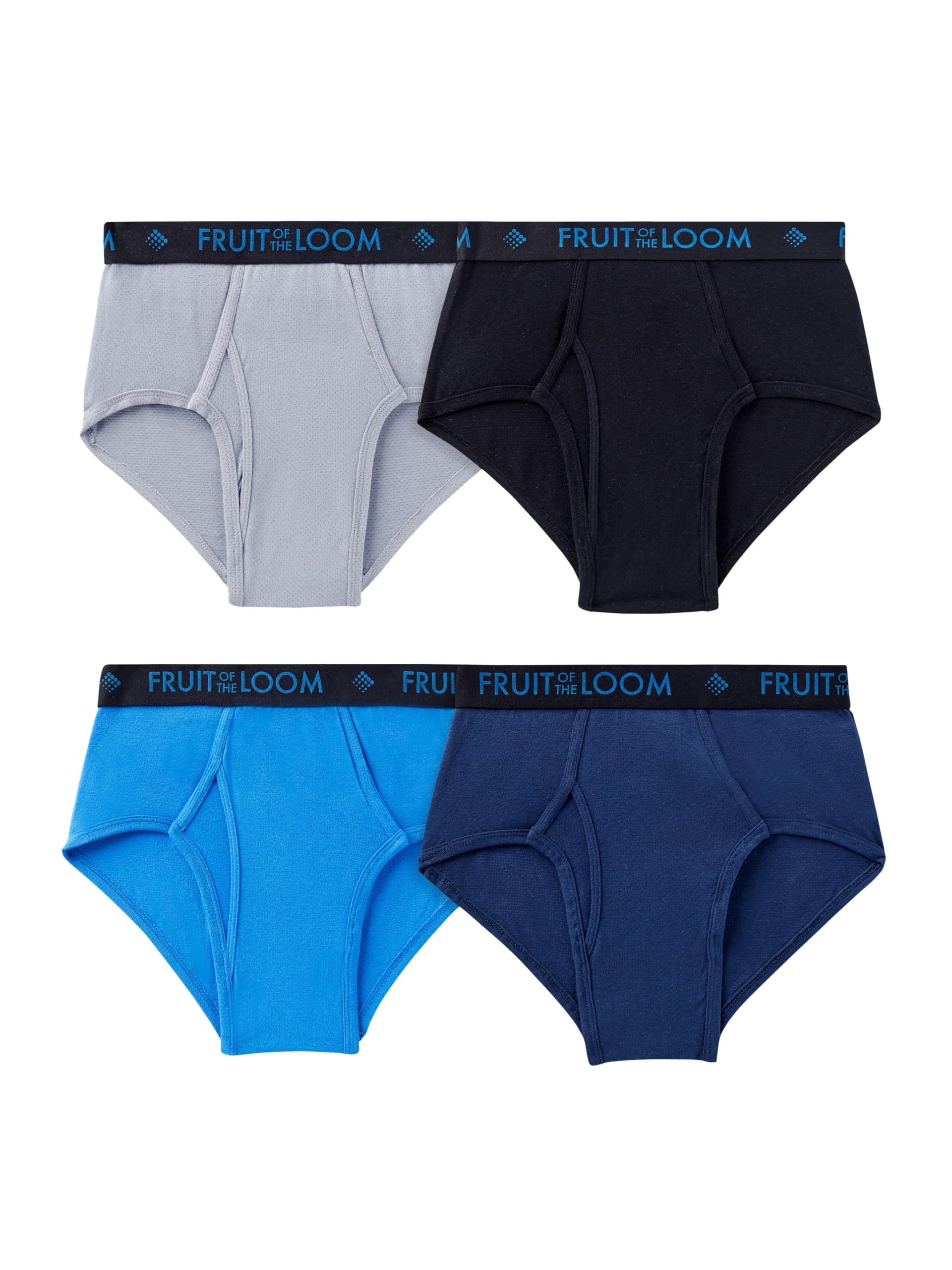 Photo 1 of Fruit of the Loom mens Breathable Cotton Briefs, Assorted Colors, X-Large US