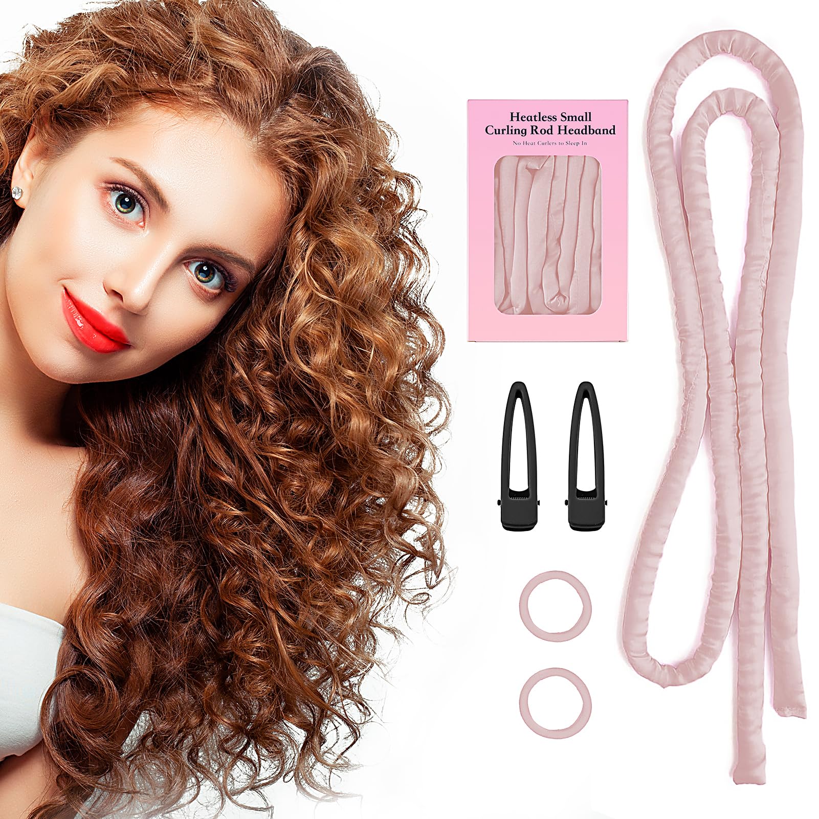 Photo 1 of Small Heatless Curling Rod Headband, Upgraded 60" Extra Long Heatless Curls Headband Soft Hair Curlers to Sleep In Hair Rollers No Heat Curls
