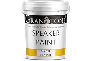 Granotone Sand Finish Speaker Paint Texture Coating for Speaker Cabinets, Road Cases, Metal & Furniture | Water-Based Formula | Versatile Textured Coating | 1 Gallon
