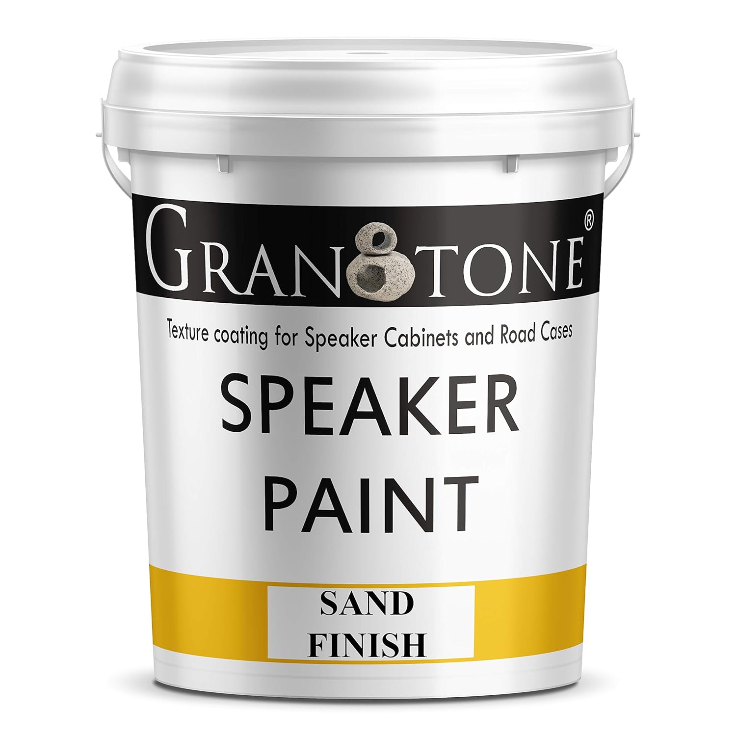 GRANOTONE Sand Finish Speaker Texture Coating Paint { Black } 5