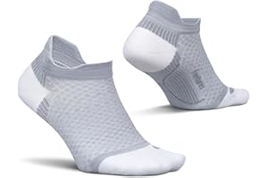 Feetures Plantar Fasciitis Relief Sock Light Cushion No Show Tab - Targeted Compression Sock for Women & Men
