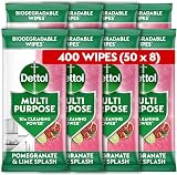 Dettol Antibacterial Multipurpose Wipes Pomegranate Lime 400 Wipes 50x8 pack