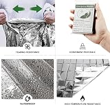 MIXIAO Survival First Aid Blanket Insulating Reflective Silver 130x210cm view 4