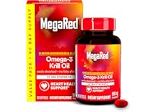 Antarctic 500mg Omega 3 Fatty Acid Supplement, MegaRed Extra Strength EPA & DHA Krill Oil Softgels (90cnt box), Antioxidant A