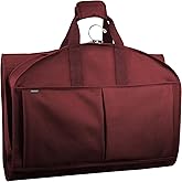 WallyBags® 48” Deluxe Tri-Fold Carry On Travel Garment Bag with three pockets for men & women