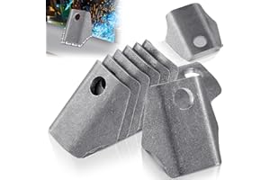 Shimeyao 12 Pcs Trick Tabs 1-3/4" Weld on Gussets Tabs Multi Use Weld 1/8" Thick Steel with 3/8" Hole for Automobile Maintenance, Metal Processing and Various DIY Projects