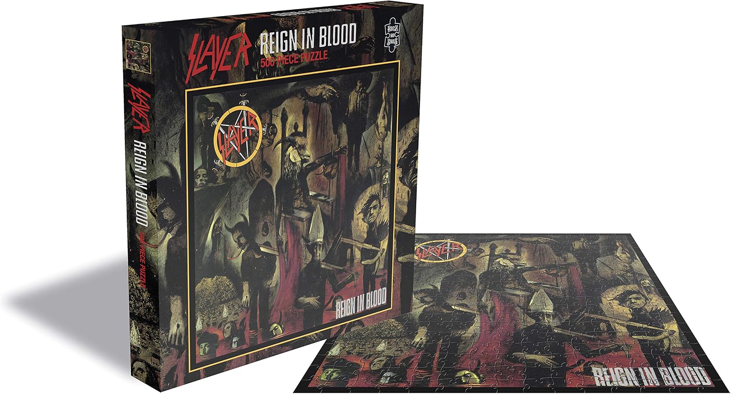 Zee Productions - Slayer - Reign in Blood - 500 Piece Jigsaw Puzzle - Officially Licenced - Perfect for Adults Family and Rock Fans